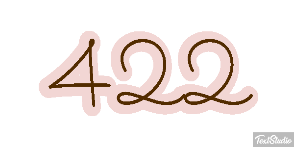 422 Text effect