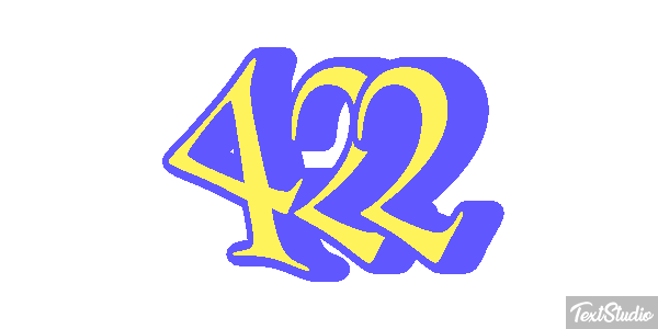 422 Text effect