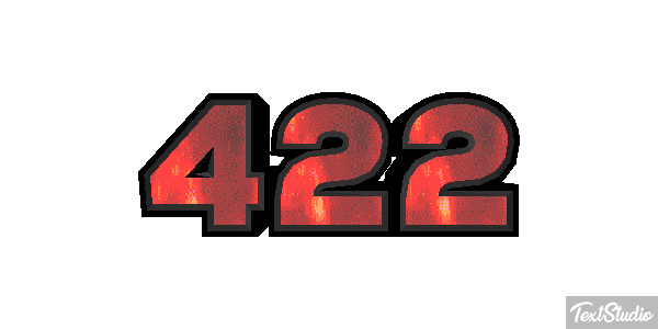 422 Text effect