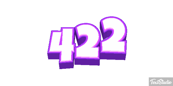 422 Text effect