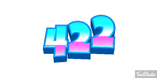 422 Text effect