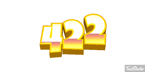 422 Text effect