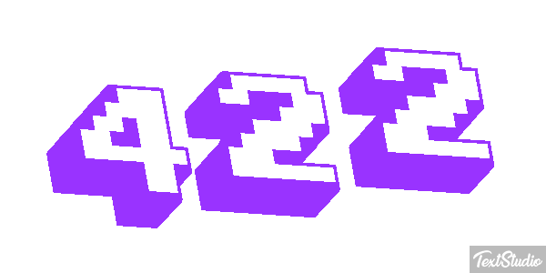 422 Text effect