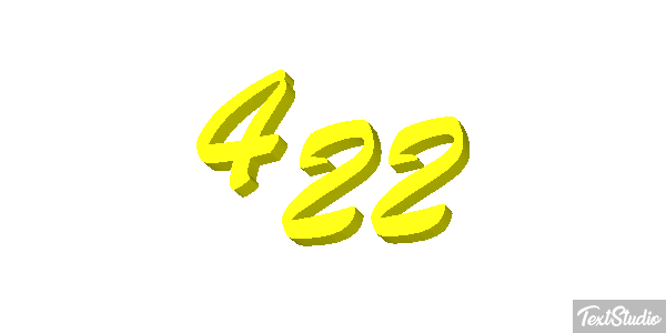 422 Text effect