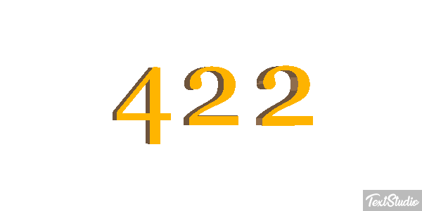 422 Text effect