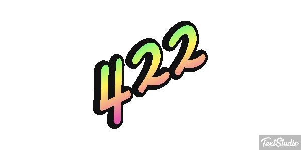 422 Text effect