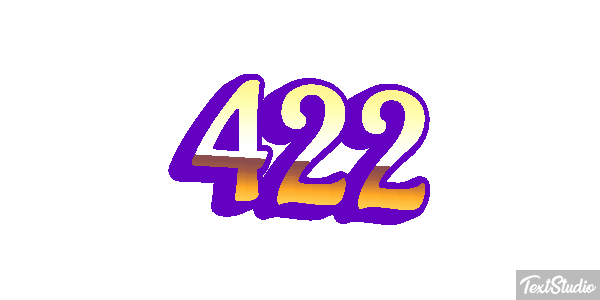 422 Text effect