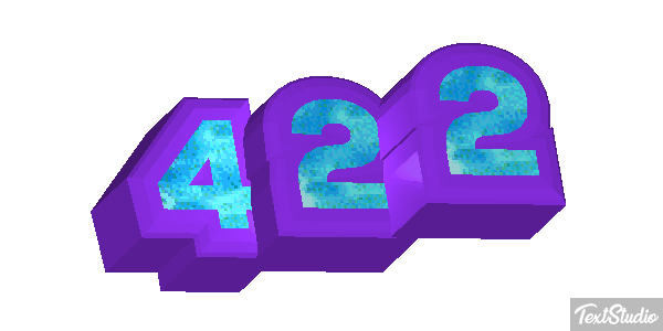 422 Text effect