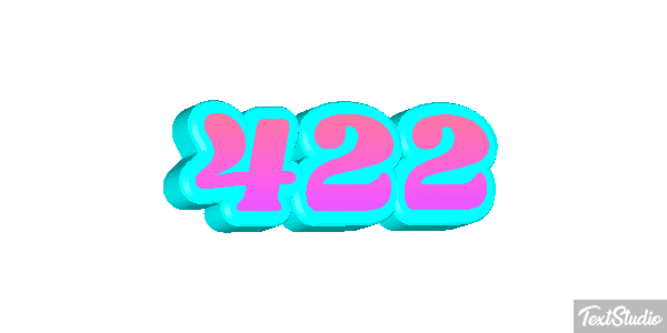 422 Text effect