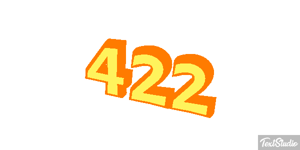 422 Text effect