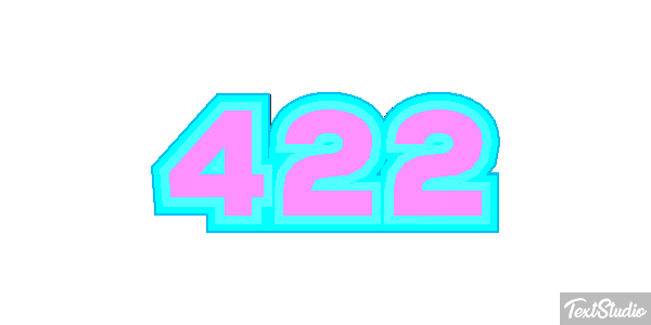 422 Text effect