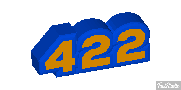 422 Text effect