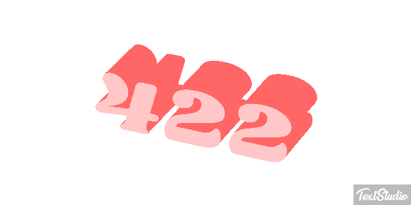 422 Text effect