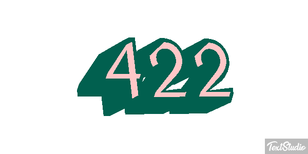 422 Text effect