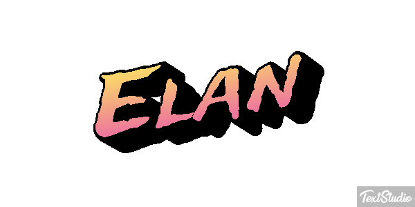 Élan Effet de texte
