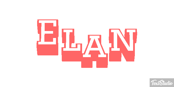 Élan Effet de texte