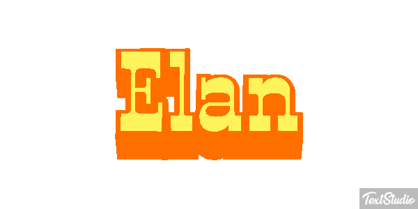 Élan Effet de texte