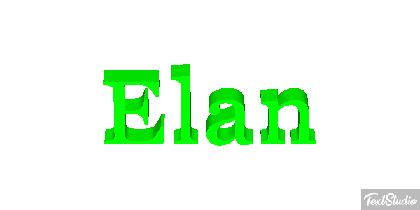 Élan Effet de texte
