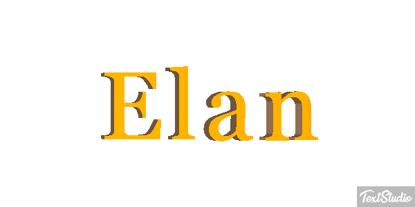 Élan Effet de texte