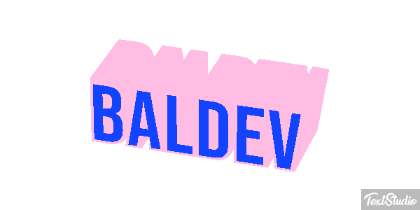 Baldev Text effect