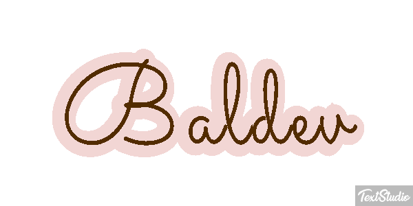 Baldev Text effect