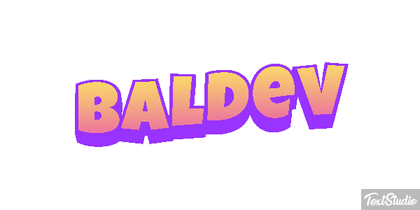 Baldev Text effect