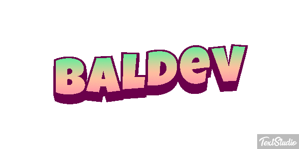 Baldev Text effect