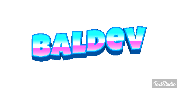 Baldev Text effect