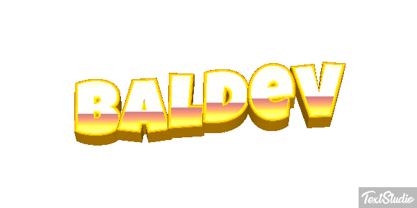 Baldev Text effect
