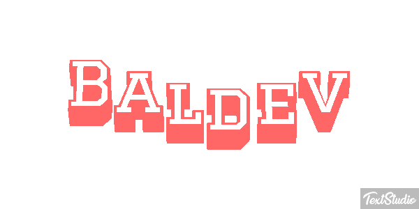 Baldev Text effect