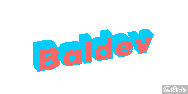Baldev Text effect
