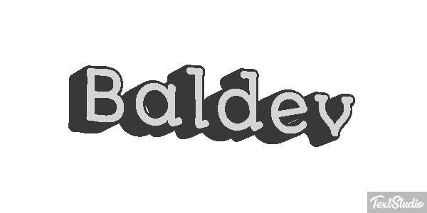 Baldev Text effect