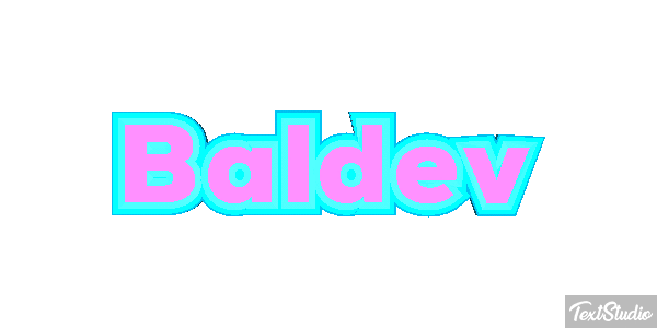 Baldev Text effect