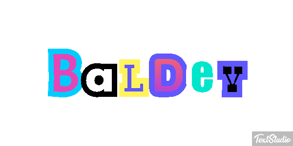 Baldev Text effect