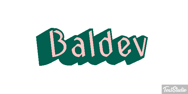 Baldev Text effect