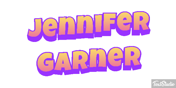 Jennifer Garner Text effect