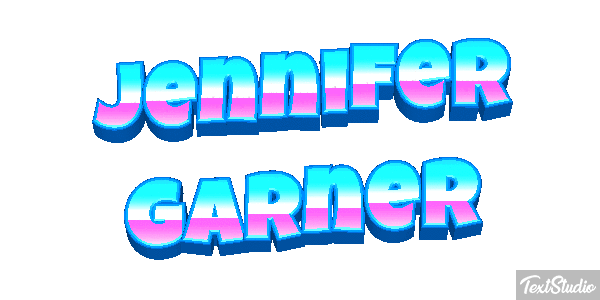Jennifer Garner Text effect