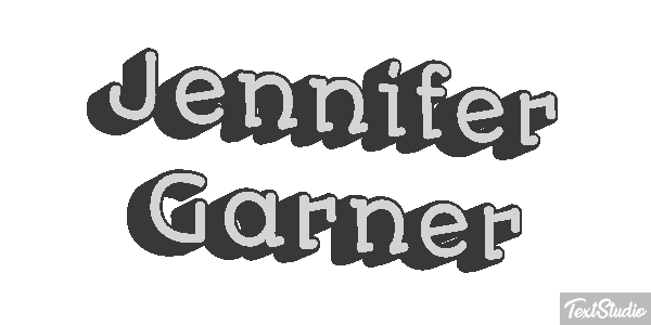 Jennifer Garner Text effect