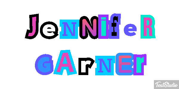 Jennifer Garner Text effect
