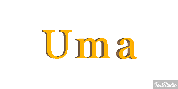 Uma Efeito do texto