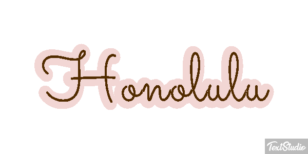 Honolulu Effetto testo
