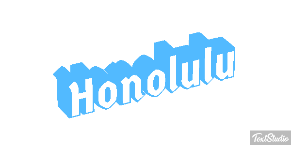 Honolulu Effetto testo