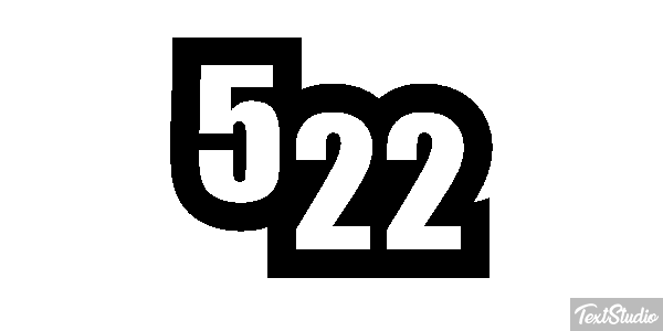522 Text effect