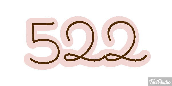 522 Text effect