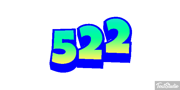 522 Text effect