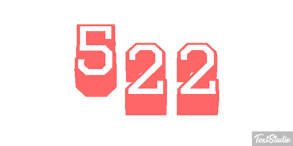 522 Text effect