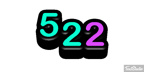 522 Text effect