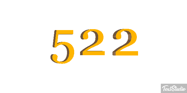 522 Text effect