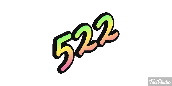 522 Text effect