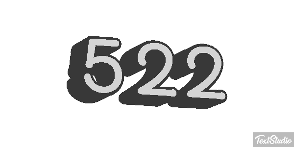 522 Text effect